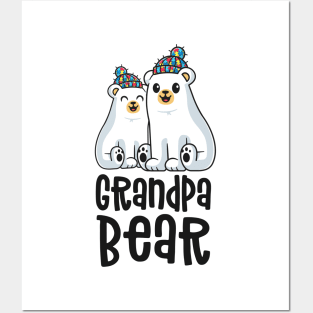 Grandpa Bear Matching Family Autism Awareness Gifts Puzzle Posters and Art
